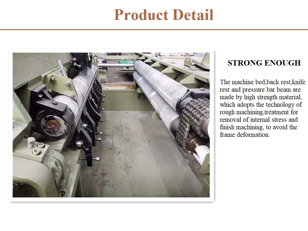 Plywood veneer peeling machine