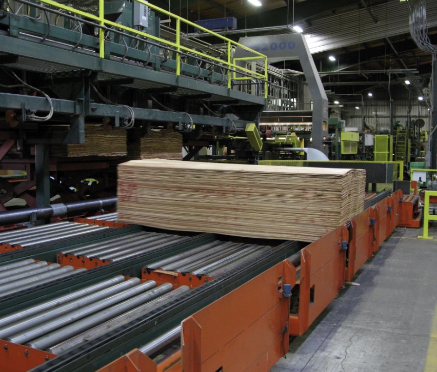LVL plywood line 
