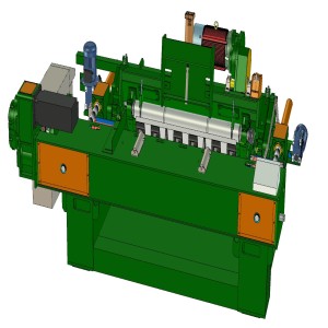 Wood log peeling machine