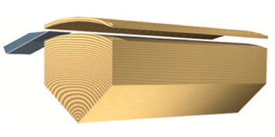 half round sliced veneers